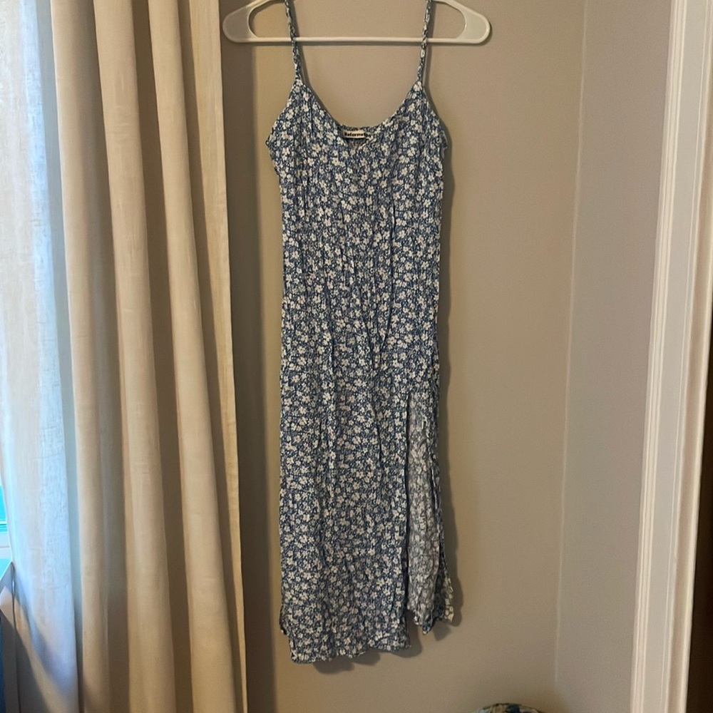 Reformation blue floral dress
